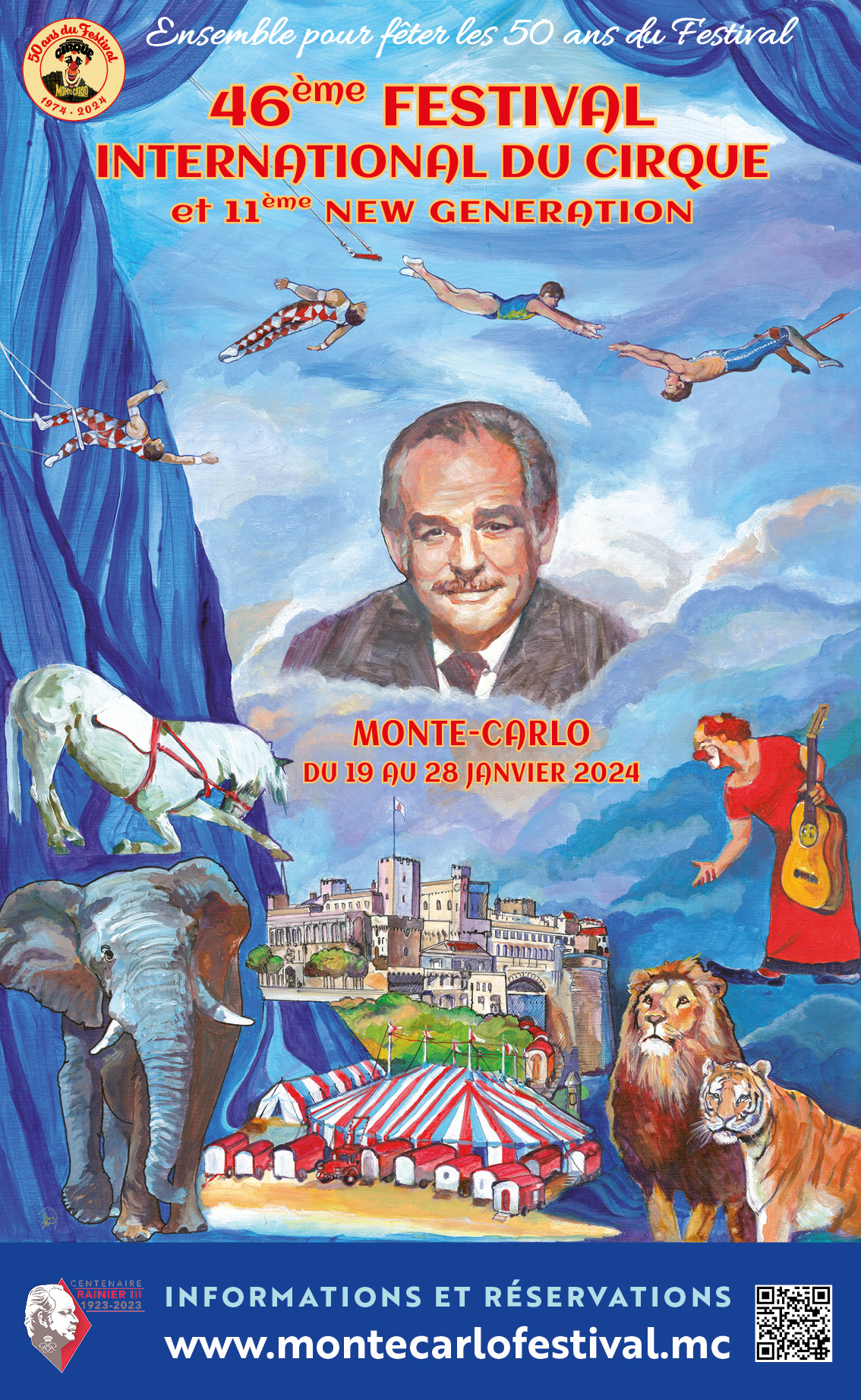 46ème Festival International du Cirque de MonteCarlo 2024 “Hommage à son créateur” Rainier 3